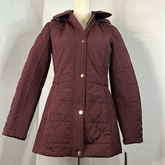 Liverpool Jeans Co Quilted Collard Hooded Utility Jacket (S) NWT - Picture 7 of 15